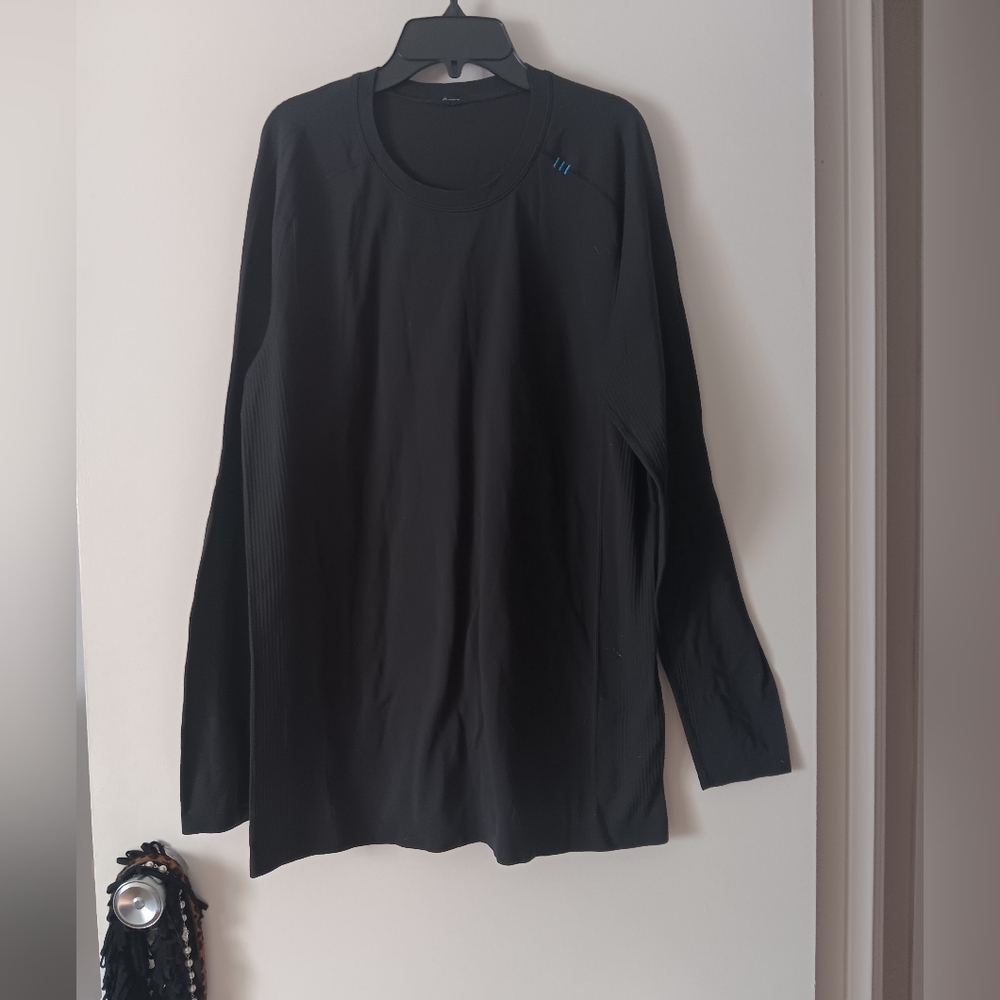 LULULEMON Men's Black Luon Crew Long Sleeve Tee XL - Picture 1 of 3